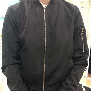 SMALL- Black Bomber Jacket